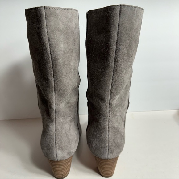 EUC. Lucky BRAND Women's Zaahira Mid Calf Boots. Size 11. Gray boots, no box - Picture 4 of 13